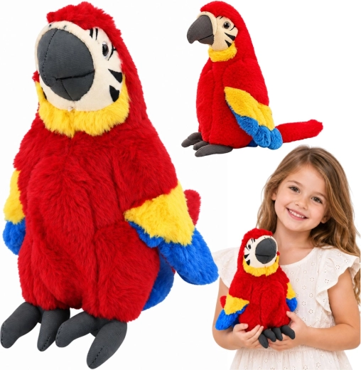 Roter Plüschara 25 cm