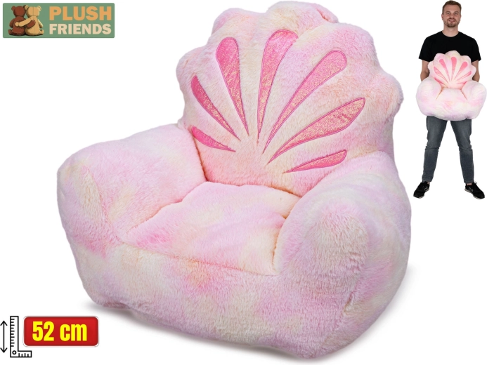 Plush Friends Plüschsessel in Muschelform 52 cm