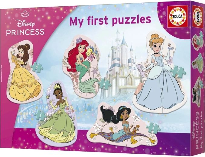 Educa Baby progressive Puzzles Prinzessinnen 5-in-1 (3–8 Teile) – 1 Stück