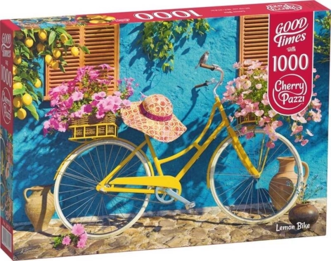 Puzzle Gelbes Fahrrad 1000 Teile