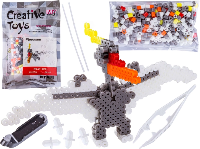 Bügelperlen 3D Pterodaktylus (Dinosaurier) – Set im Beutel
