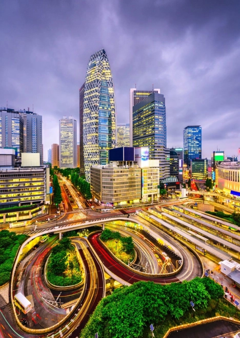 Puzzle Stadtteil Nishi-Shinjuku, Tokio 1000 Teile