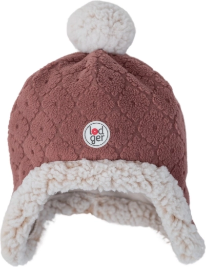 Lodger Fleece-Mütze Hatter Folklore fleece rosewood 3–6 Monate