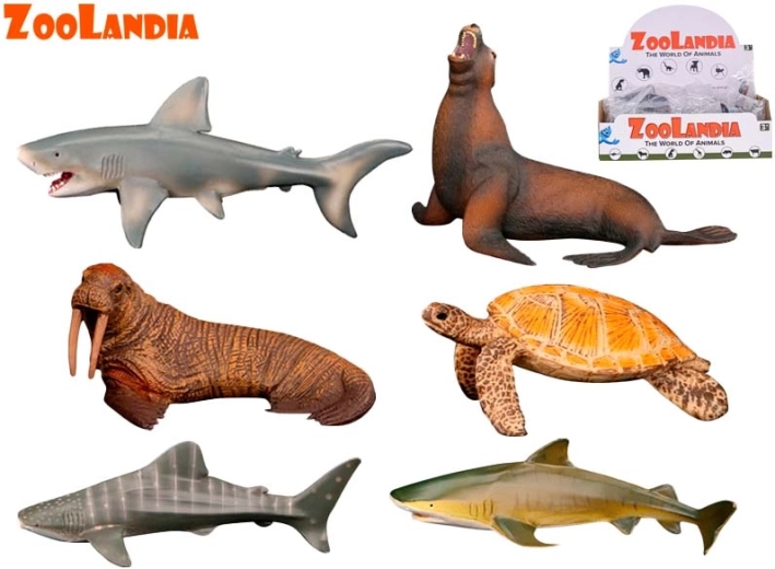 Zoolandia Meeres­tiere – Set aus Kunststofffiguren 9–15 cm