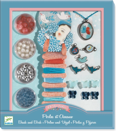 DJECO Schmuckset Perlen und Vögel