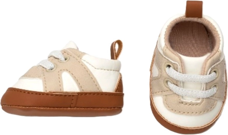 Guca-Sneaker für Puppen, beige-braun