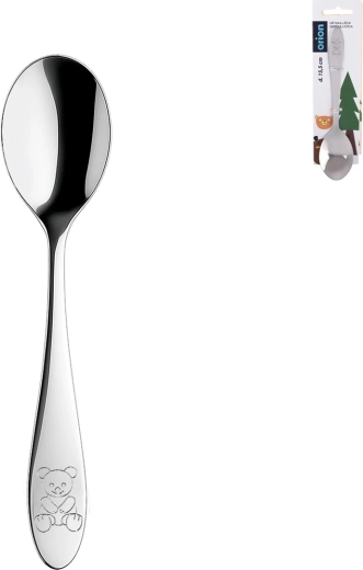 Kinderlöffel aus Edelstahl mit Bärenmotiv