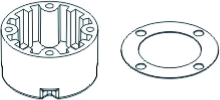 JAMARA Differentialgehäuse X3 vorne/hinten
