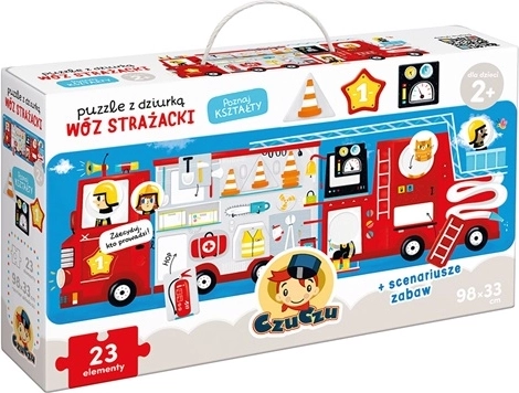 CzuCzu Puzzle mit Formenöffnungen – Feuerwehrauto