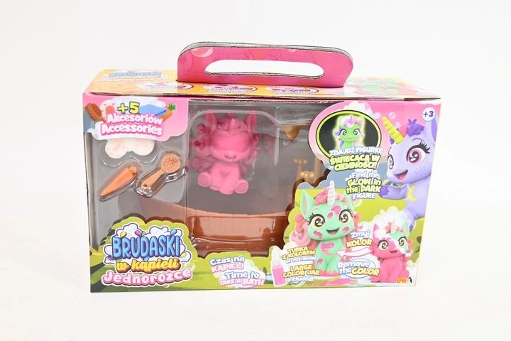 EPEE Einhorn Iskierka – Badezimmer-Set mit Badewanne und Dusche
