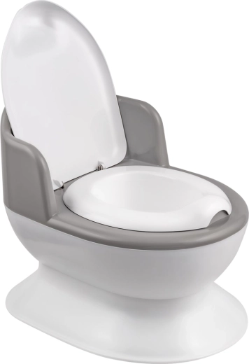 Maltex Kinder-Töpfchen in Toilettenform, weiß/grau