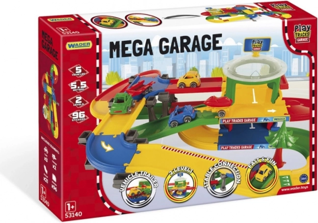 Mega-Garage mit Strecke Play Tracks Garage
