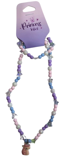 Pink Schmuckset Einhorn – Halskette und Armband