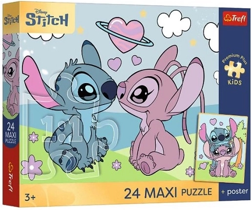 Puzzle Maxi 24 Teile Premium Plus Kids: Träume von Lilo & Stitch