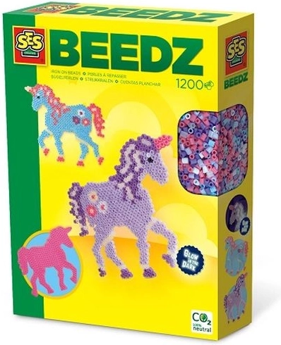 SES Creative Beedz Bügelperlen – Fantasiepferde und Einhörner (1200 Stk.)
