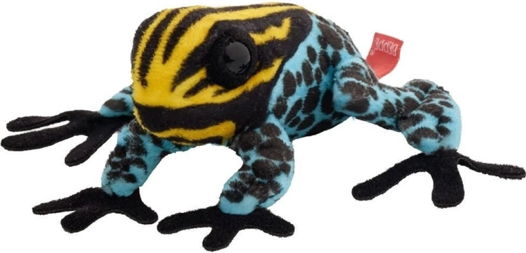 Bunte Plüschfrosch 10 cm