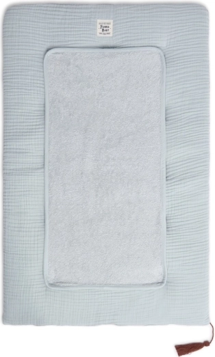 Funnababy Musselin-Wickelunterlage Dove Grey 50 × 80 cm