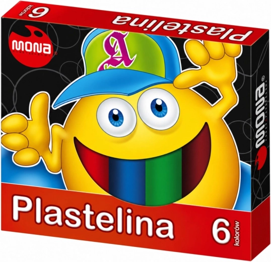 Schulknetmasse MONA 6 Farben