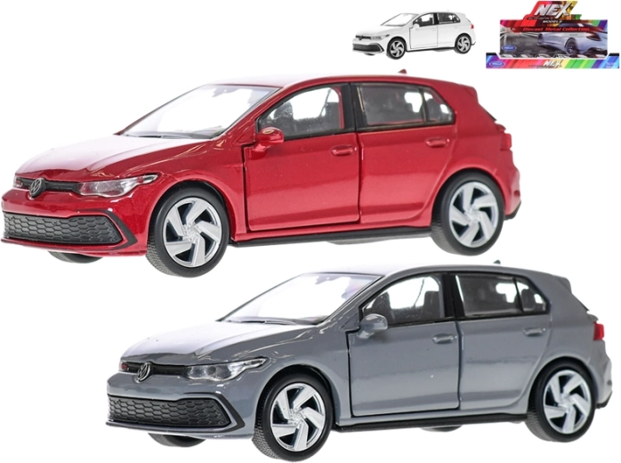 Metallmodellauto Volkswagen Golf 8 GTI mit Rückzugsmotor