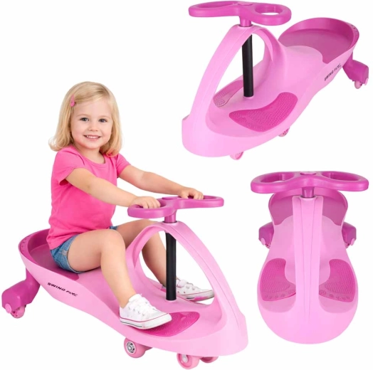 Gravitationsfahrzeug Swing Fix S3 mit LED-Rädern, rosa
