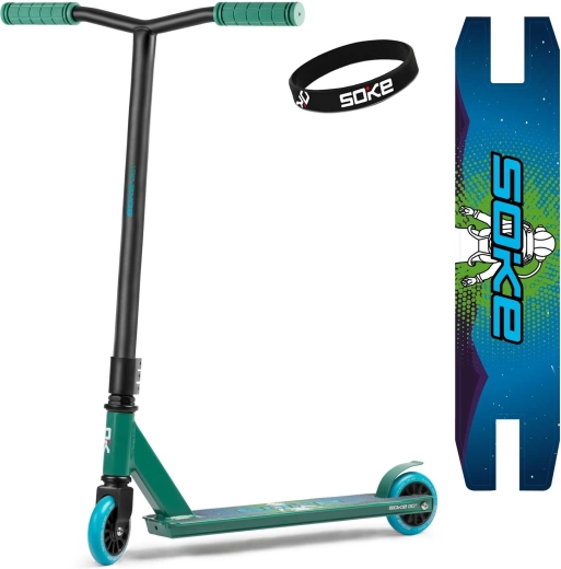 Soke Go! grün-blauer Freestyle-Scooter