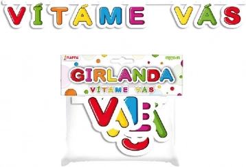 Papiergirlande Willkommen