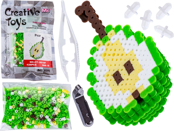 Bügelperlen 3D – Schablone Birne (Obst) – 1 Stück