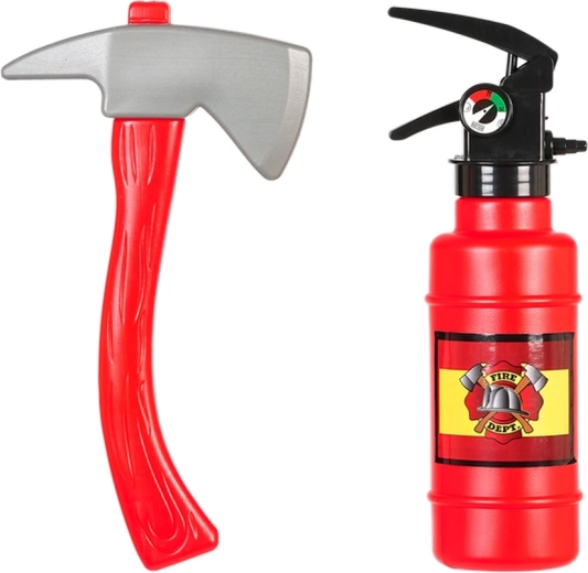Souza! Kinder-Feuerwehrkostüm mit Zubehör für Kinder von 4–7 Jahren
