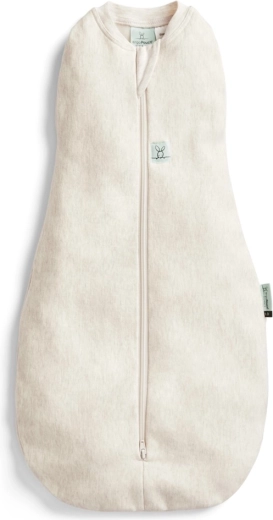 ergoPouch Pucksack und Schlafsack 2-in-1 Cocoon Oatmeal Marle, 3–6 Monate, 1 TOG