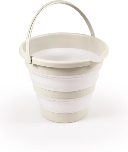 Faltbarer Badeeimer für Babys, beige 31,5 × 40,5 × 31,5 cm