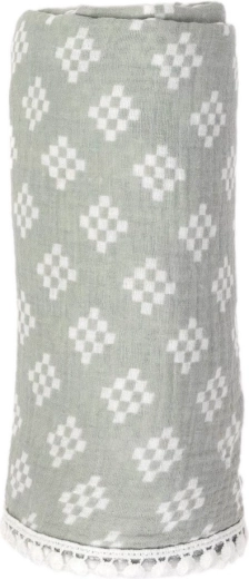 Mull-Wickeltuch Lodger Swaddler Tribe Silt Green - 1 Stück