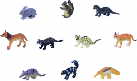 Waldtiere Mini Zoo – Set mit 10 Figuren im Beutel