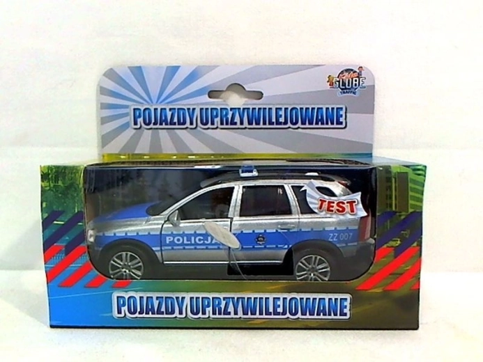 Volvo-Polizeiauto mit Licht und Sound 14 cm