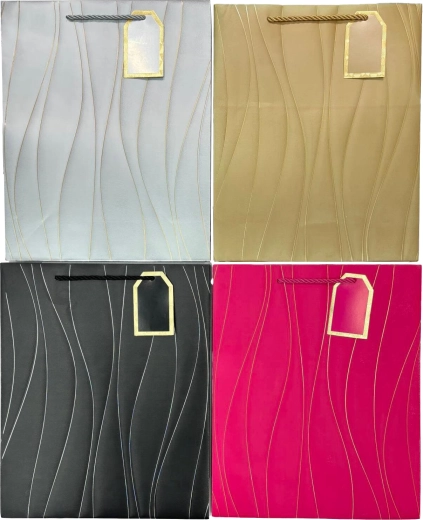 Geschenktasche S Farbmix – Wollmuster