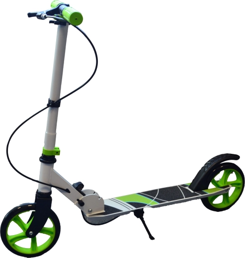 Faltbarer Scooter mit Bremse – weiß