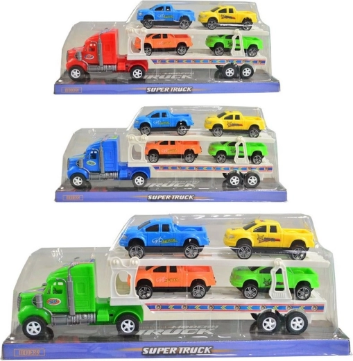 Autotransporter mit Aufziehautos 31,4 × 13,2 × 8,5 cm
