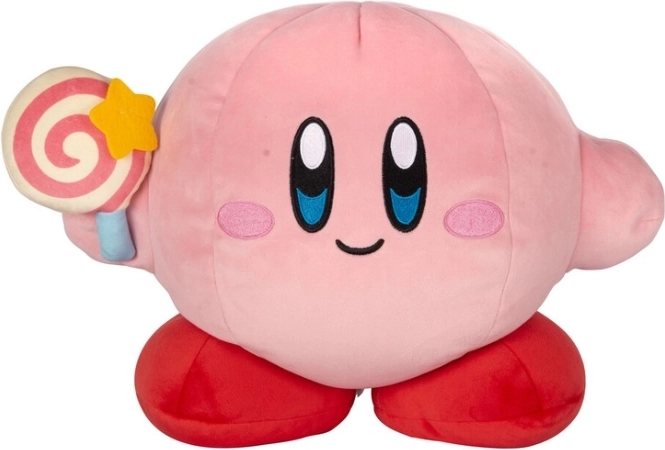 TOMY Mocchi Mega-Plüschtier Kirby mit Lutscher