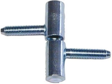 Fensterscharnier 40 mm mit Einschraubstift, blau verzinkt