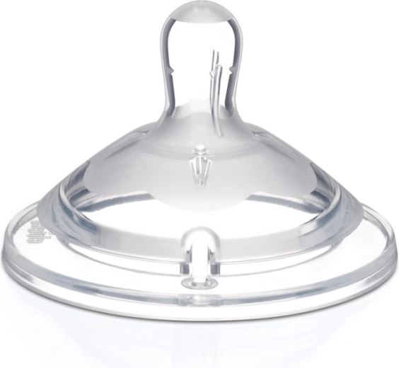 Chicco Sauger für Flasche Natural Feeling aus Silikon für Brei 6m+ 2 Stk.