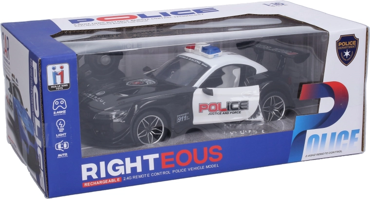Polizei-RC-Auto mit Fernsteuerung 26 cm - 1 Stück