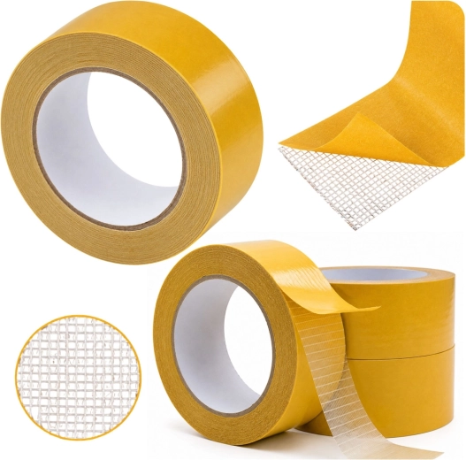 Verstärktes doppelseitiges Montageband 50 mm × 25 m