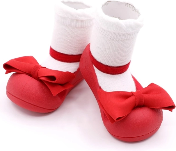 Attipas Kinder-Barfußschuhe Mary Jane rot