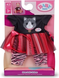 Baby Born Kleidchen mit Kätzchen für Puppen 43 cm