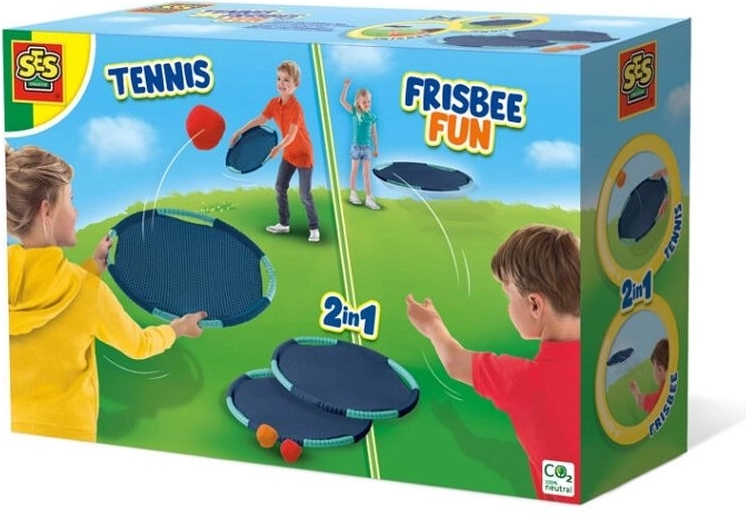 SES Spiel Tennis und Frisbee 2-in-1