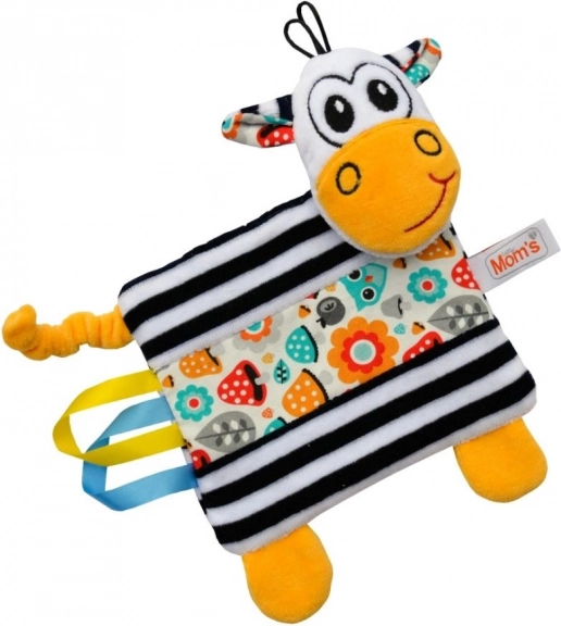 Plüsch-Zebra mit Etiketten