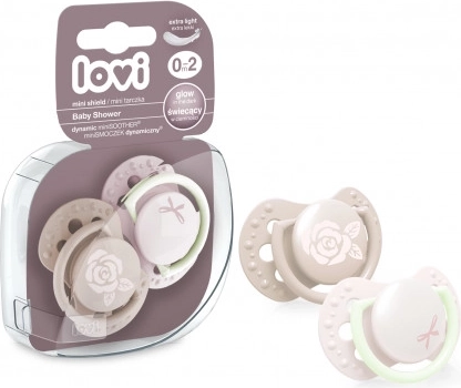 Silikonschnuller für Neugeborene LOVI Baby Shower 0–2 Monate