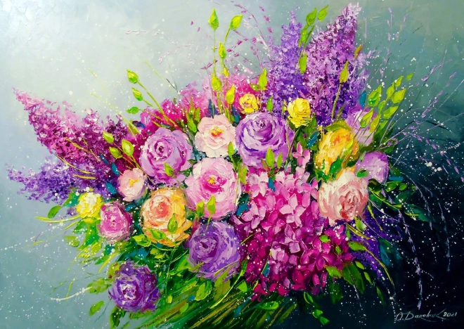 Puzzle Rosenstrauß 1000 Teile