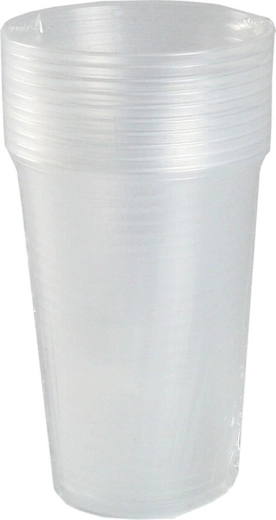 Plastbecher 200 ml transparent, wiederverwendbar (10 Stk)