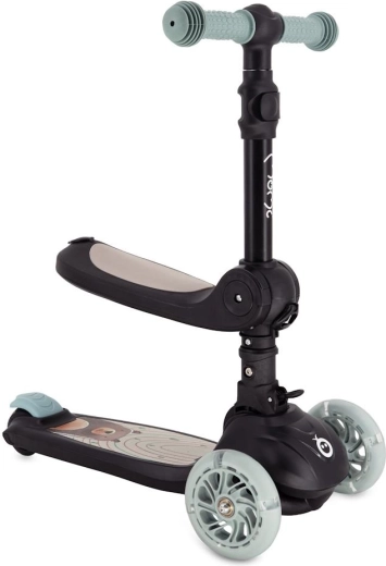Kinderroller und Laufrad MoMi DEBE 2-in-1, schwarz