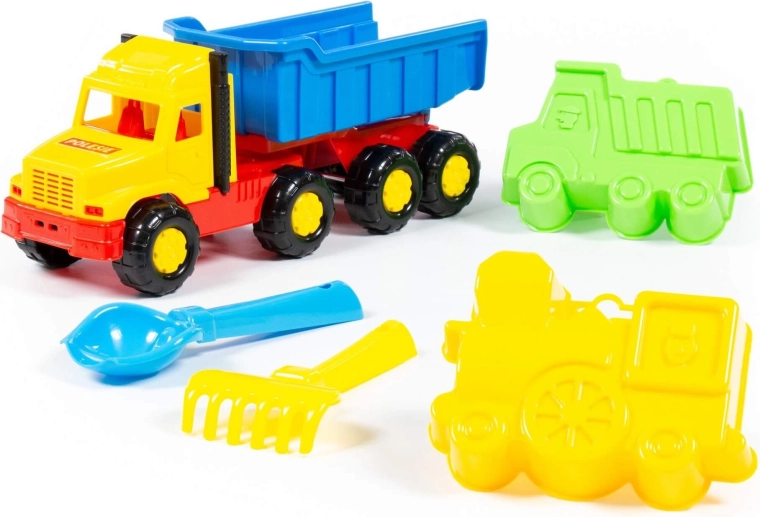 Kinder-Sandspielset Faworyt mit Kipplastwagen und Zubehör - 1 Stück